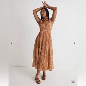 Madewell Midi Ruffled Floral Dress